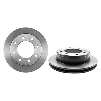 Brembo® - UV Coated Plain Vented Rear Brake Rotor