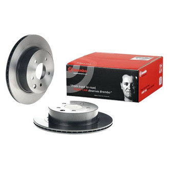 Brembo® - UV Coated Series Plain Vented Rear Brake Rotor