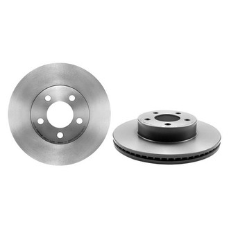 Brembo® - UV Coated Series Plain Vented Front Brake Rotor