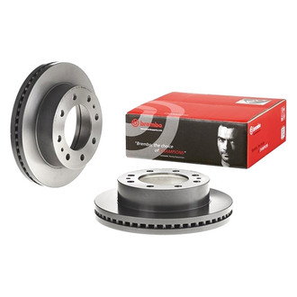 Brembo® - UV Coated Series Plain Vented Front Brake Rotor