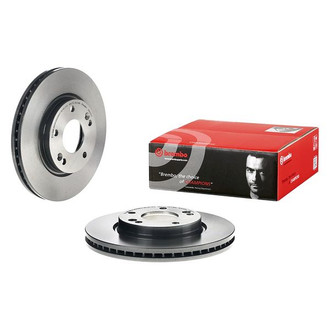 Brembo® - UV Coated Series Plain Vented Front Brake Rotor