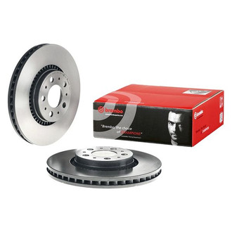 Brembo® - UV Coated Series Plain Vented Front Brake Rotor
