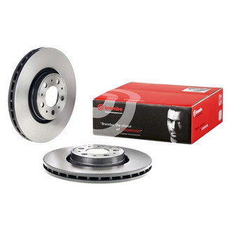 Brembo® - UV Coated Series Plain Vented Front Brake Rotor