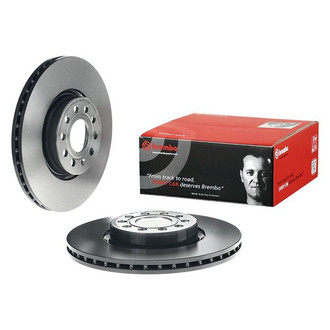 Brembo® - UV Coated Series Plain Vented Front Brake Rotor