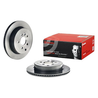 Brembo® - UV Coated Series Plain Vented Rear Brake Rotor