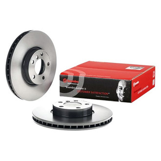 Brembo® - UV Coated Series Plain Vented Front Brake Rotor