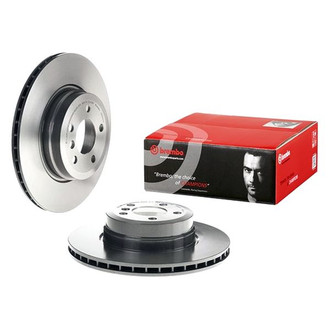Brembo® - UV Coated Series Plain Vented Rear Brake Rotor