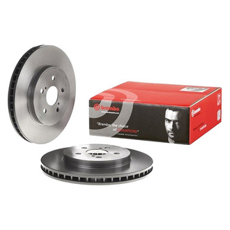 Brembo® - UV Coated Series Plain Vented Front Brake Rotor