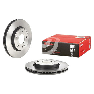 Brembo® - UV Coated Series Plain Vented Front Brake Rotor