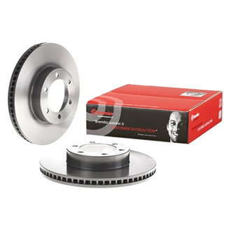 Brembo® - UV Coated Series Plain Vented Front Brake Rotor