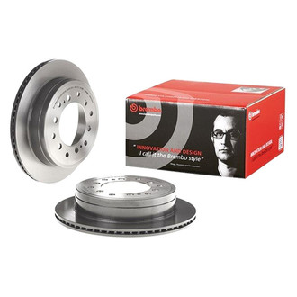 Brembo® - UV Coated Series Plain Vented Rear Brake Rotor