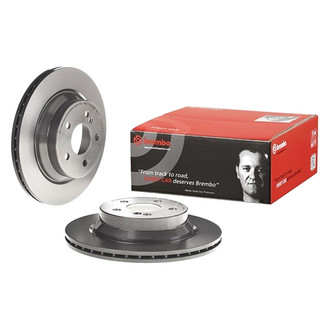Brembo® - UV Coated Series Plain Vented Rear Brake Rotor