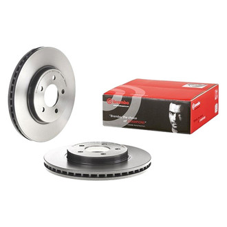 Brembo® - UV Coated Plain Vented Front Brake Rotor