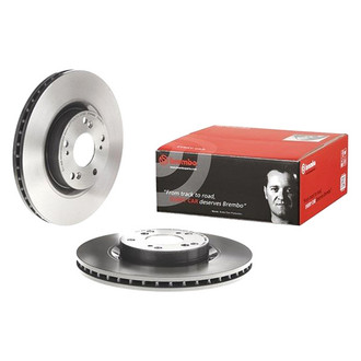 Brembo® - UV Coated Series Plain Vented Front Brake Rotor