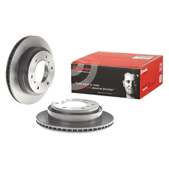 Brembo® - UV Coated Series Plain Vented Rear Brake Rotor