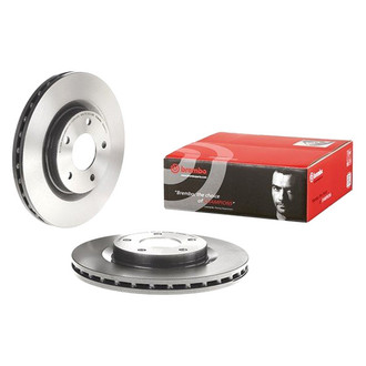 Brembo® - UV Coated Series Plain Vented Front Brake Rotor