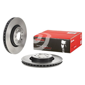 Brembo® - UV Coated Series Plain Vented Front Brake Rotor