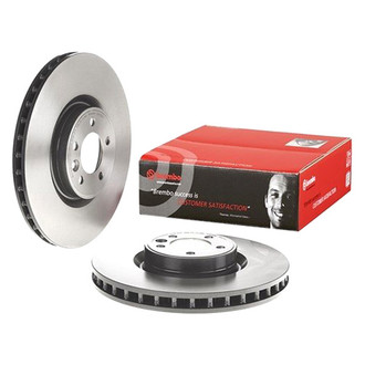 Brembo® - UV Coated Series Plain Vented Front Brake Rotor