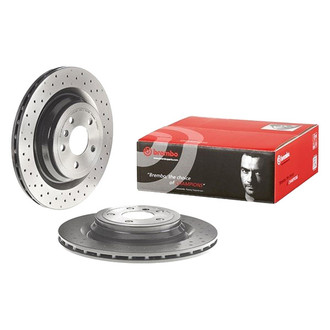 Brembo® - UV Coated Series Drilled Vented Rear Brake Rotor