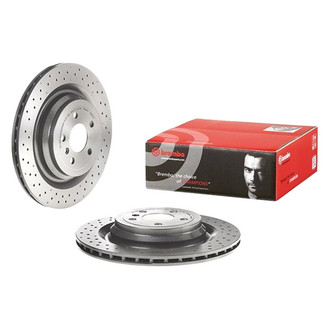 Brembo® - UV Coated Series Drilled Vented Rear Brake Rotor