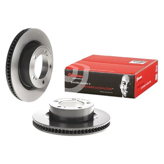 Brembo® - UV Coated Series Plain Vented Front Brake Rotor