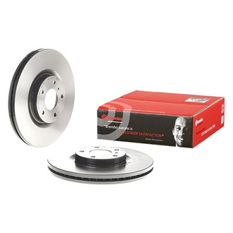 Brembo® - UV Coated Series Plain Vented Front Brake Rotor
