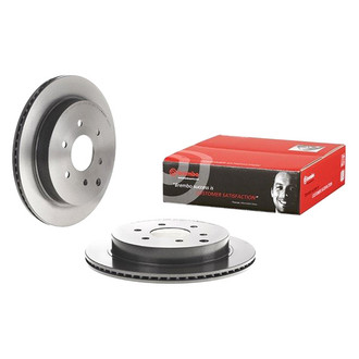 Brembo® 09.B631.11 - UV Coated Plain Vented Rear Brake Rotor