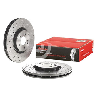 Brembo® - UV Coated Series Drilled and Slotted Vented Front Brake Rotor