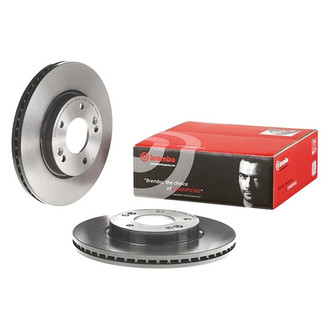 Brembo® - UV Coated Series Plain Vented Front Brake Rotor