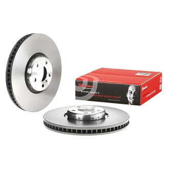 Brembo® - UV Coated Series Plain Vented Front Driver Side Brake Rotor