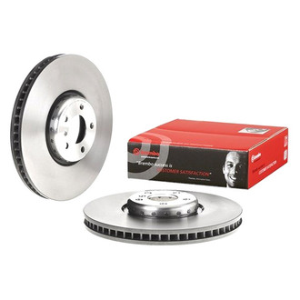 Brembo® - UV Coated Series Plain Vented Front Passenger Side Brake Rotor