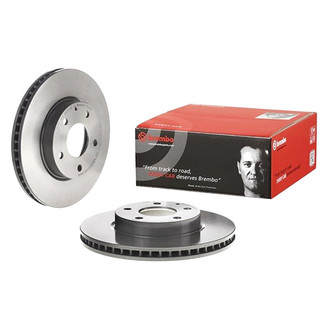Brembo® - UV Coated Series Plain Vented Front Brake Rotor