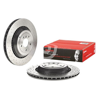 Brembo® - UV Coated Series Drilled Vented Rear Brake Rotor