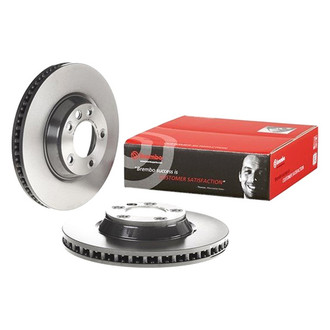 Brembo® - UV Coated Series Plain Vented Front Passenger Side Brake Rotor