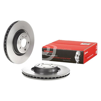 Brembo® - UV Coated Series Plain Vented Front Brake Rotor