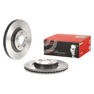 Brembo® - UV Coated Series Plain Vented Front Brake Rotor