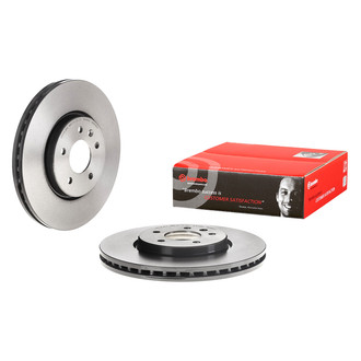 Brembo® - UV Coated Plain Vented Front Brake Rotor