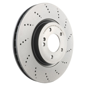 Brembo® - UV Coated Plain Vented Rear Brake Rotor
