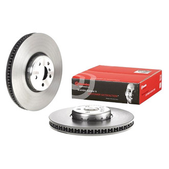 Brembo® - UV Coated Series Plain Vented Front Driver Side Brake Rotor