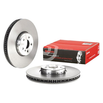 Brembo® - UV Coated Series Plain Vented Front Passenger Side Brake Rotor