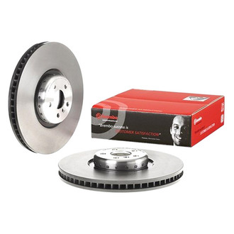 Brembo® - UV Coated Series Plain Vented Front Driver Side Brake Rotor
