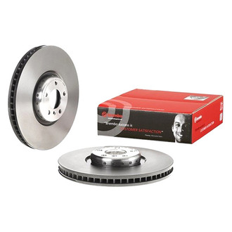 Brembo® - UV Coated Series Plain Vented Front Driver Side Brake Rotor