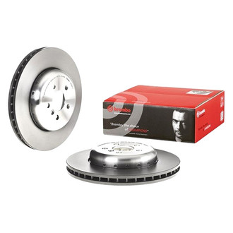 Brembo® - UV Coated Series Plain Vented Front Brake Rotor