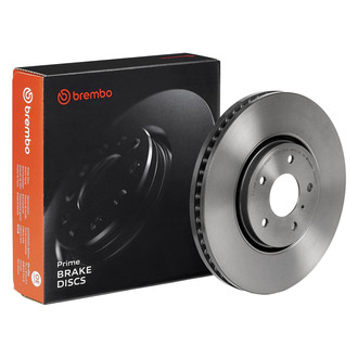 Brembo® - UV Coated Plain Vented Brake Rotor