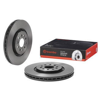 Brembo® - UV Coated Plain Vented Brake Rotor
