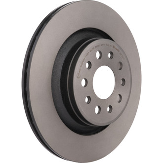 Brembo® 09.F220.11 - UV Coated Plain Vented Rear Brake Rotor
