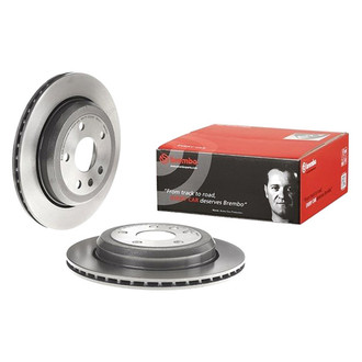 Brembo® - UV Coated Series Plain Vented Rear Brake Rotor