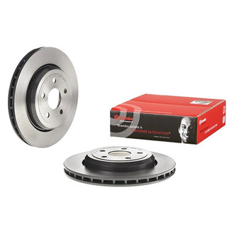 Brembo® - UV Coated Series Plain Vented Rear Brake Rotor