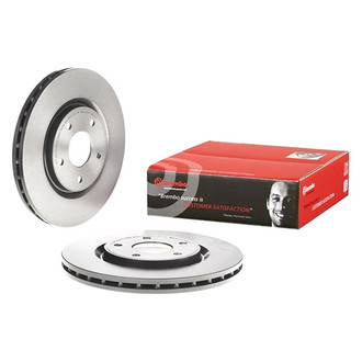Brembo® - UV Coated Series Plain Vented Front Brake Rotor