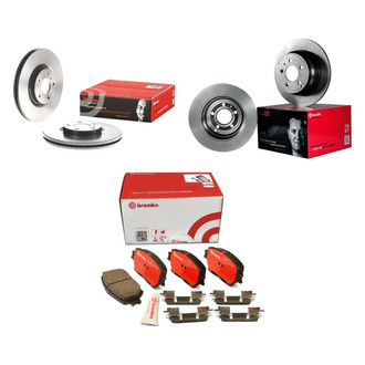 Brembo® - 3-Pc UV Coated Series Brake Rotor Kit